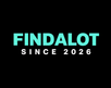 A black square graphic with the word 'FINDALOT' in large mint-green letters and 'SINCE 2026' in smaller white letters below it.