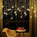 4M 96Led Christmas Home Decor Snowflake String Lights Indoor Christmas Living Room Curtains Decor Christmas Decorations Lights