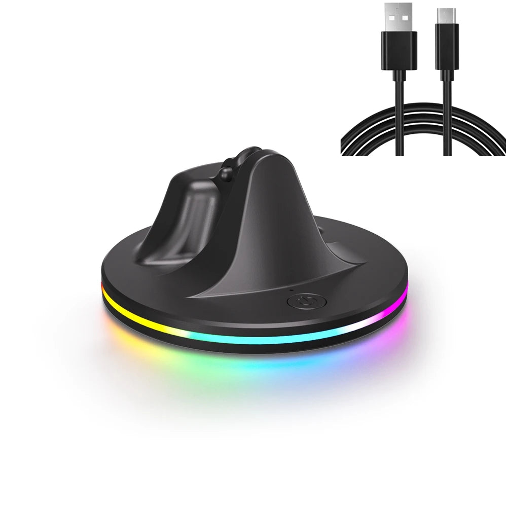 Charger Station for Rayban Meta Smart AI Glasses Wayfarer/Skyler/Headliner Portable Travel RGB Charging Stand with Type C Cable