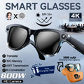 2026 Smart AI Glasses 4K 800W Camera 3600mAh Power Bank 32GB Memory 120+ Translation ChatGPT Music Photos &Video Sunglasses Men